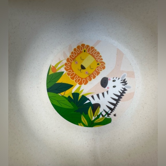 Jungle Safari baby  Dinnerware Set - 5 pcs Bamboo - Picture 3 of 4